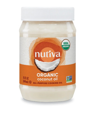 Nutiva Organic, Steam Refined Coconut Oil from non-GMO, Sustainably Farmed Cocon