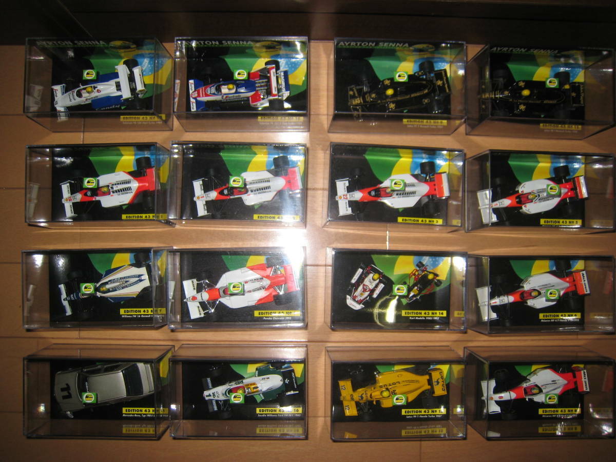 PMA Minichamps Ayrton Senna Collection 17 Cars Set 1/43 Formula 1