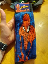 Spiderman 2 Pair Crew Socks Shoe Size 6-12 Marvel HYP