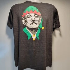 Bill Murray Christmas Elf Gray T-Shirt By: Chive Tees - Size: Mens Large