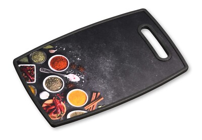 Kesper Schneide- und Servierbrett Spices 37 x 23 x 1,1 cm, Kunststoff 30816