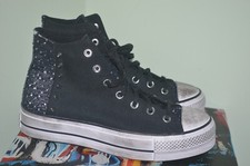 Converse Chuck Taylor Lift Platform Studded Sneakers 10.5 Canvas Women A06450C