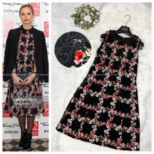 Authentic, beautiful Dolce & Gabbana floral velour decorative lace Dress 36