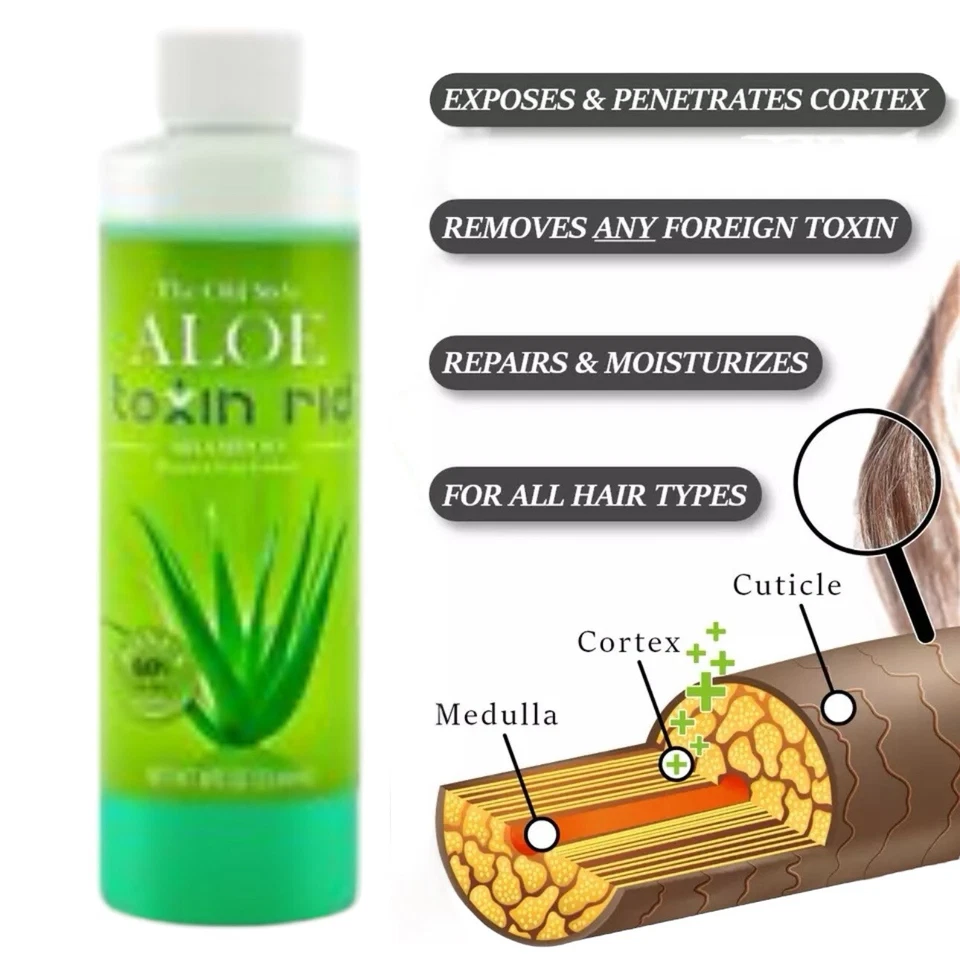 Old Style Aloe Toxin Rid Shampoo -Pass Hair Follicle Test Now - w/Directions ! - Image 3 of 3
