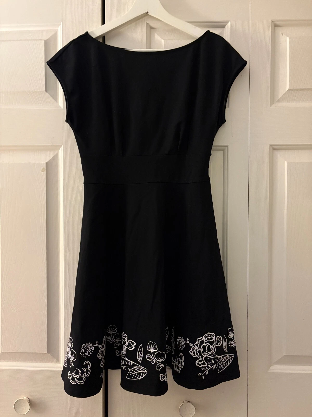 Abito Fiorella Ricamato Kate Spade Nero Taglia S