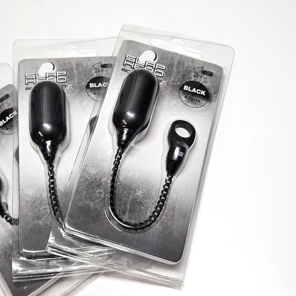 3x Kit de bobina de cabeza de bofetada NASH - Pesas de bobina de pesca de carpa (40 gr / negro) - Nuevo Foto 3 de 4
