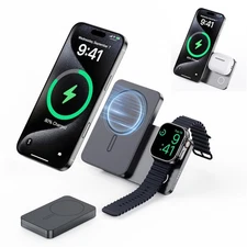 KU XIU K2 Magnetic Power Bank 5000mAh, Qi2 Certified 15W Fast Wireless Charger w