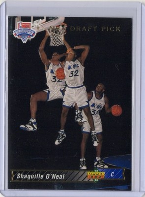1992-93 Upper Deck Shaquille O'Neal #1 Draft Pick Orlando Magic NBA Rookie Card