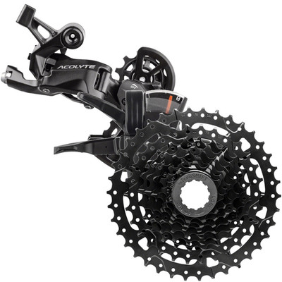 microSHIFT Acolyte 8-Speed Bike Parts Bundle: Super Short Cassette, Rear