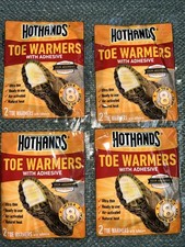 HotHands Toe Warmers With Adhesive Lot of 4 Pairs New Exp 6/28
