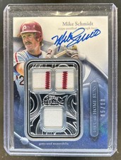 2024 Topps Sterling Mike Schmidt Swings Jersey Blue Auto Autograph #/10 Phillies
