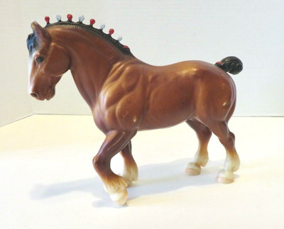 Breyer Clydesdale Stallion Bay Horse Vintage Traditional #80 Bald Face