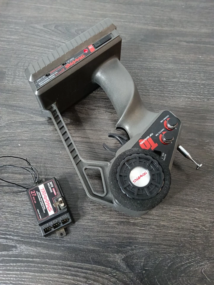 TRAXXAS TQ Controller Transmitter handset RC 27Mhz 2 channel rustler stampede - Image 3 of 4