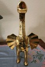 VINTAGE BRASS ELEPHANT TRUNK UP MCM 13" TALL HEAVY APPR 4.8 LBS FIGURE FIGURINE — photo 5