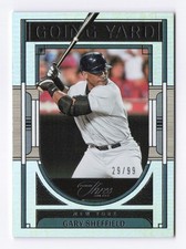 2024 Panini Three and Two #3 Gary Sheffield, Yankees 29/99 Going Yard Base Holo