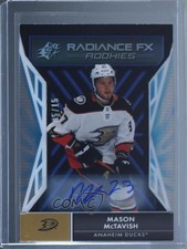 2021-22 SPx Radiance F/X Auto 5/15 Mason McTavish #RFX-92 Auto 01g1