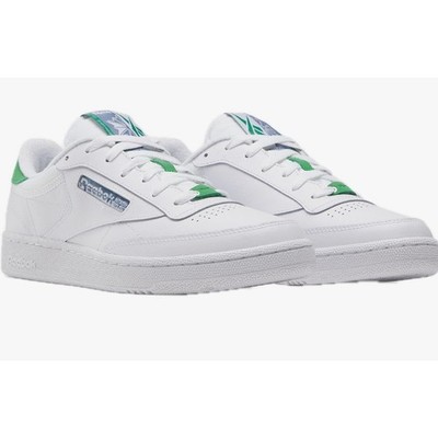 Reebok Men's club c 85  Sneaker, white / green , US 8