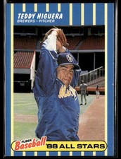 1988 Fleer Baseball All-Stars #15 Teddy Higuera Baseball Card 2601N