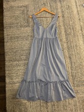Urban Outfitters V-Neck Tiered Midi Dress Cottagecore Prairie Size 4 Small