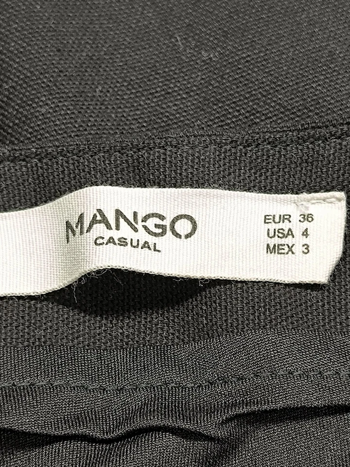 MANGO Minifalda Mujeres Falda Talla EU 36 naranja claro-marrón-negro elegante - Imagen 4 de 4