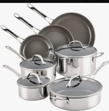Anolon EverLast Ceramic Nonstick Stainless Steel High Performance Cookware Set