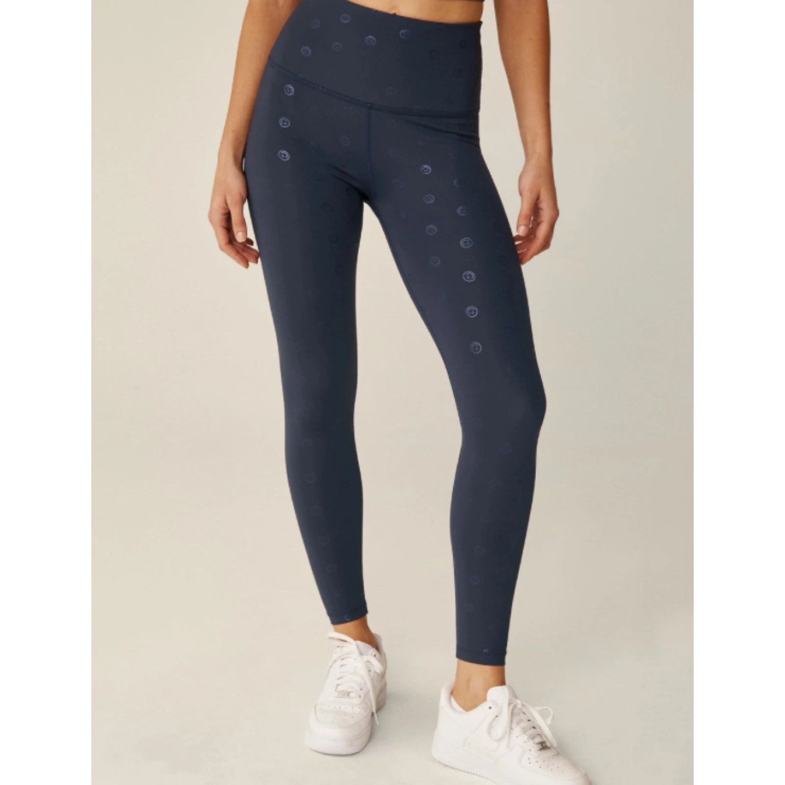 beyond-yoga high waist smiley happy face print leggings