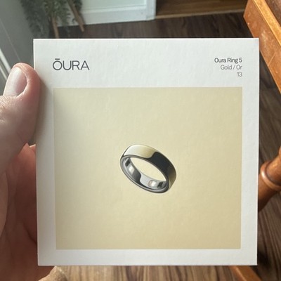 Oura Oura Ring 5 Gold Size 13 Smart Ring Activity Tracker Bluetooth iOS/Android