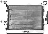 Van Wezel 58002283 KüHler, MotorküHlung FüR Ford Seat VW