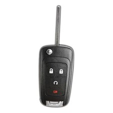 KeylessOption Keyless Entry Remote Start Flip Car Key Fob Control 4-Button One