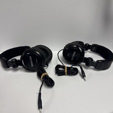 Lot Of 2 Tascam TH-02 Wired Professional Foldable Studio Monitor Headphones