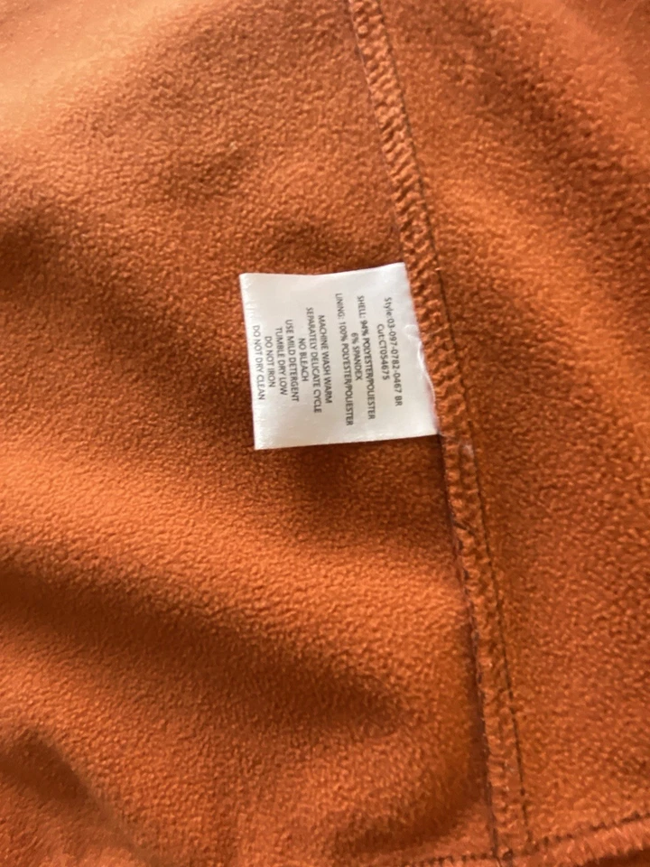 Chaleco Roper Softshell Forrado de Vellón Gris y Naranja Cremallera Completa Chaqueta Para Hombres Talla L Foto 4 de 4