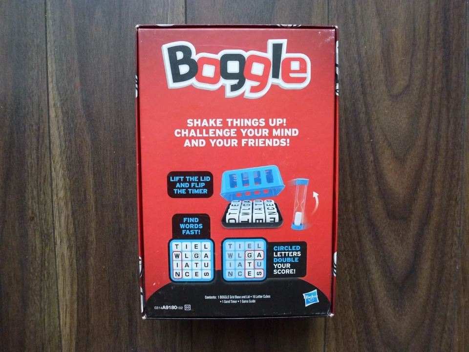 Hasbro Boggle From The Makers Of Scrabble - 3 Minute Word Game Brand New Sealed - Image 3 of 3