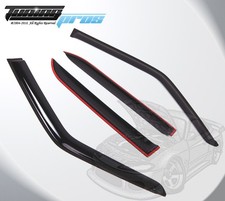Dark Smoke Rain Visor Deflector 4 pcs Out-Channel For BMW 325e 325i 325iX 82-91