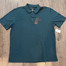 Greg Norman NWT Men s XL Golf Polo Shirt Green Dri Fit UPF