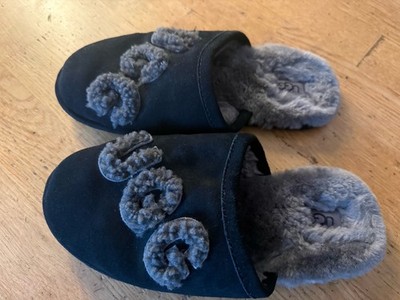 UGG Hausschuhe, Gr. EUR 41, Farbe: schwarz/grau, gebraucht