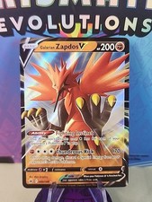 Pokemon TCG Galarian Zapdos V 80/198 Full Art Holo Rare - Chilling Reign