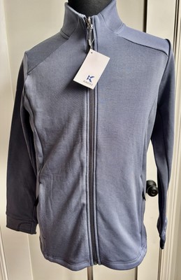 Knoss  Women s Slate Fleece Jacket Size Micro striped Sz. Large