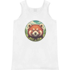 'Red Tree Panda Portrait' Adult Vest / Tank Top AV058563