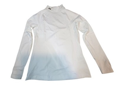 Under Armour ColdGear Authentics Womens Fitted Mockneck Shirt White L breathable
