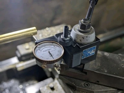KYLE LUCY DESIGNS Indicator Holder for AXA Lathe Quick Change Toolpost | For 3/8" Dial Indicators