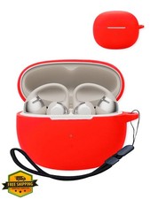 Shokz OpenDots ONE Earbuds Case Silicone Red Shockproof Lanyard