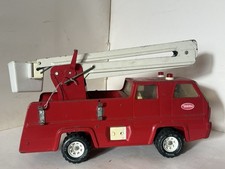 TONKA Snorkel Fire Truck w/ Bucket Pressed Steel s7 