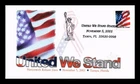 DR JIM STAMPS US COVER UNITED WE STAND AMERICAN FLAG FIRST DAY ISSUE