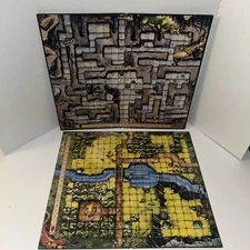 TSR Dragon Strike 1993  Replacement Double Sided Gameboards #A & #B