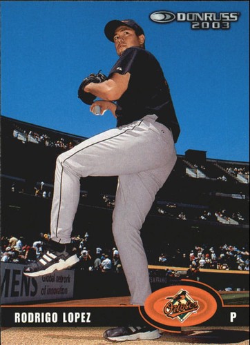 2003 Donruss Rodrigo Lopez #91 card