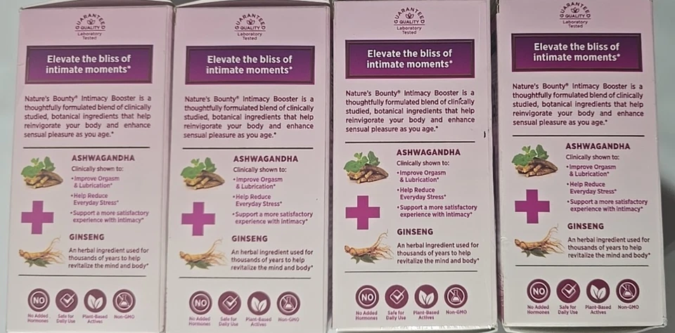 Nature’s Bounty Intimacy Booster 补充剂 60 克拉 (4 盒) — 第 4/4 张图片