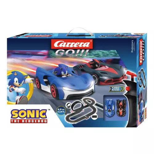 Circuit Carrera GO!!! 62566 Sonic de 4,9m avec bouton turbo et looping 1:43