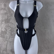 Michael Costello x Revolve Domico One Piece Swimsuit Womens Size XS Black Cutout