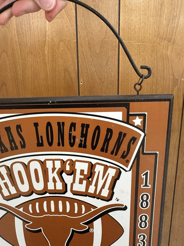 Texas Longhorns Hanging Wooden Square Plaque - Image 3 of 4