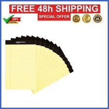 50-Sheet Narrow Ruled Lined Writing Note Pad, 5" x 8", 12-Pack